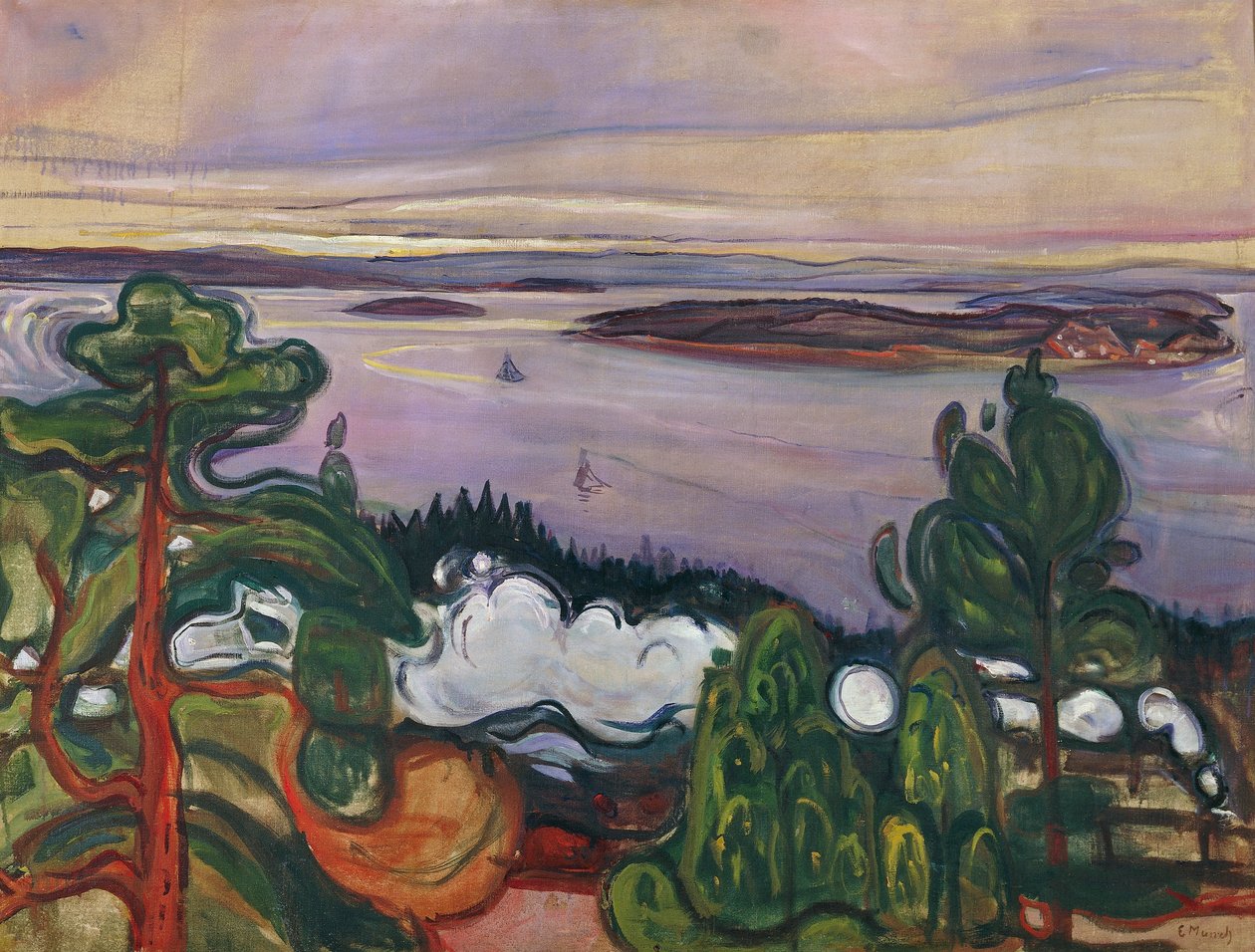 Tog røyk av Edvard Munch