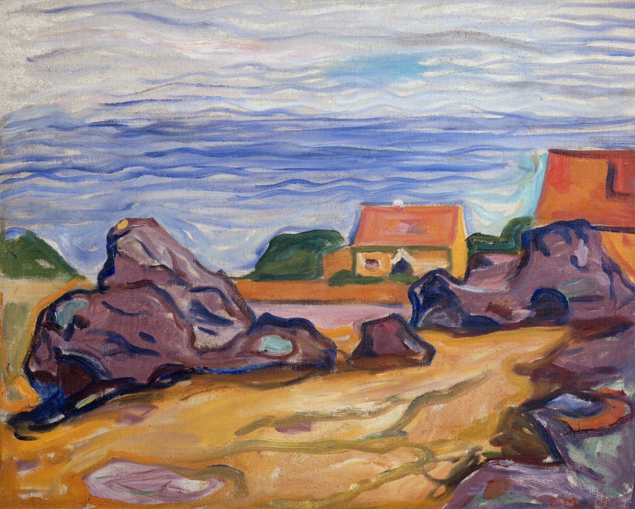 To hus i Borre av Edvard Munch