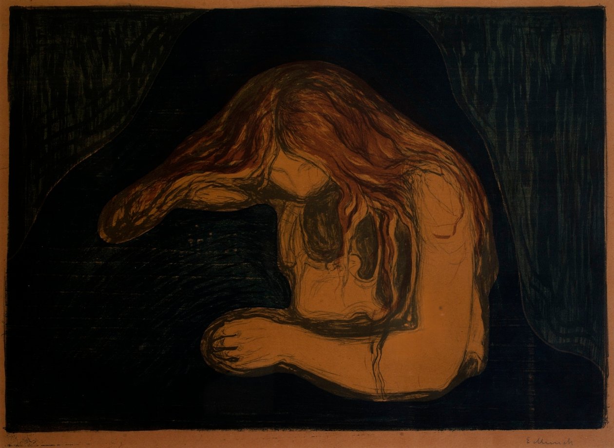 Vampyr (Vampyr II) av Edvard Munch