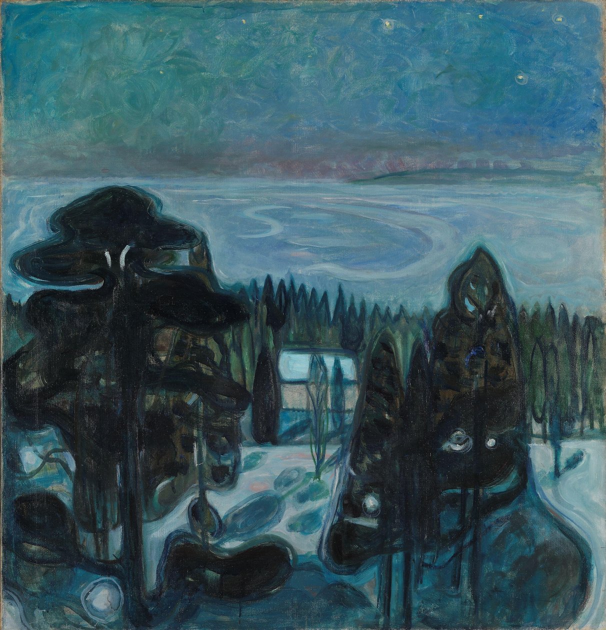 hvit natt av Edvard Munch