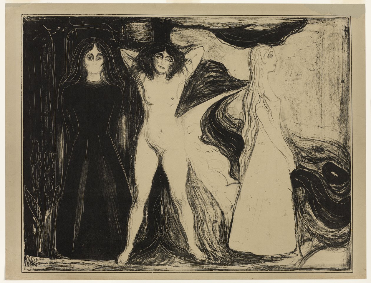 Kvinne (sfinksen) av Edvard Munch