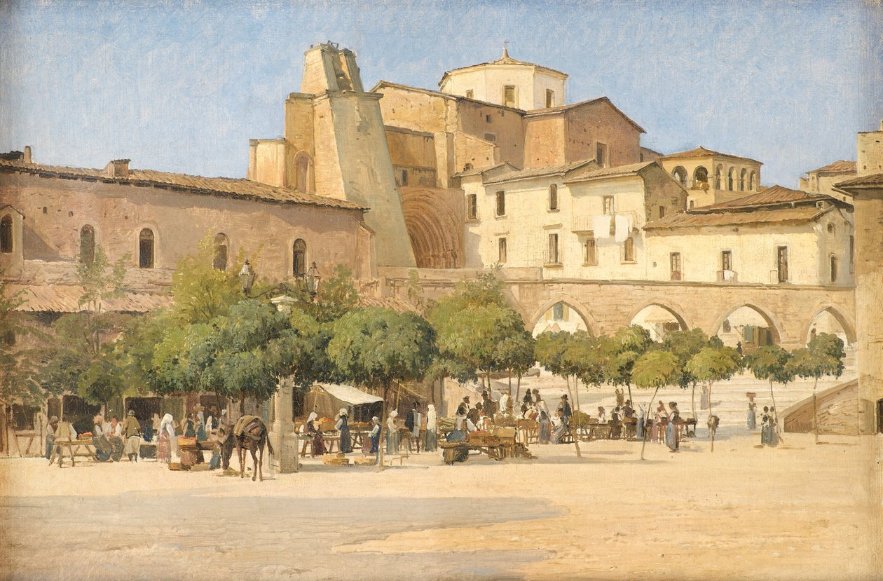 Torget i Sulmona av Edvard Petersen