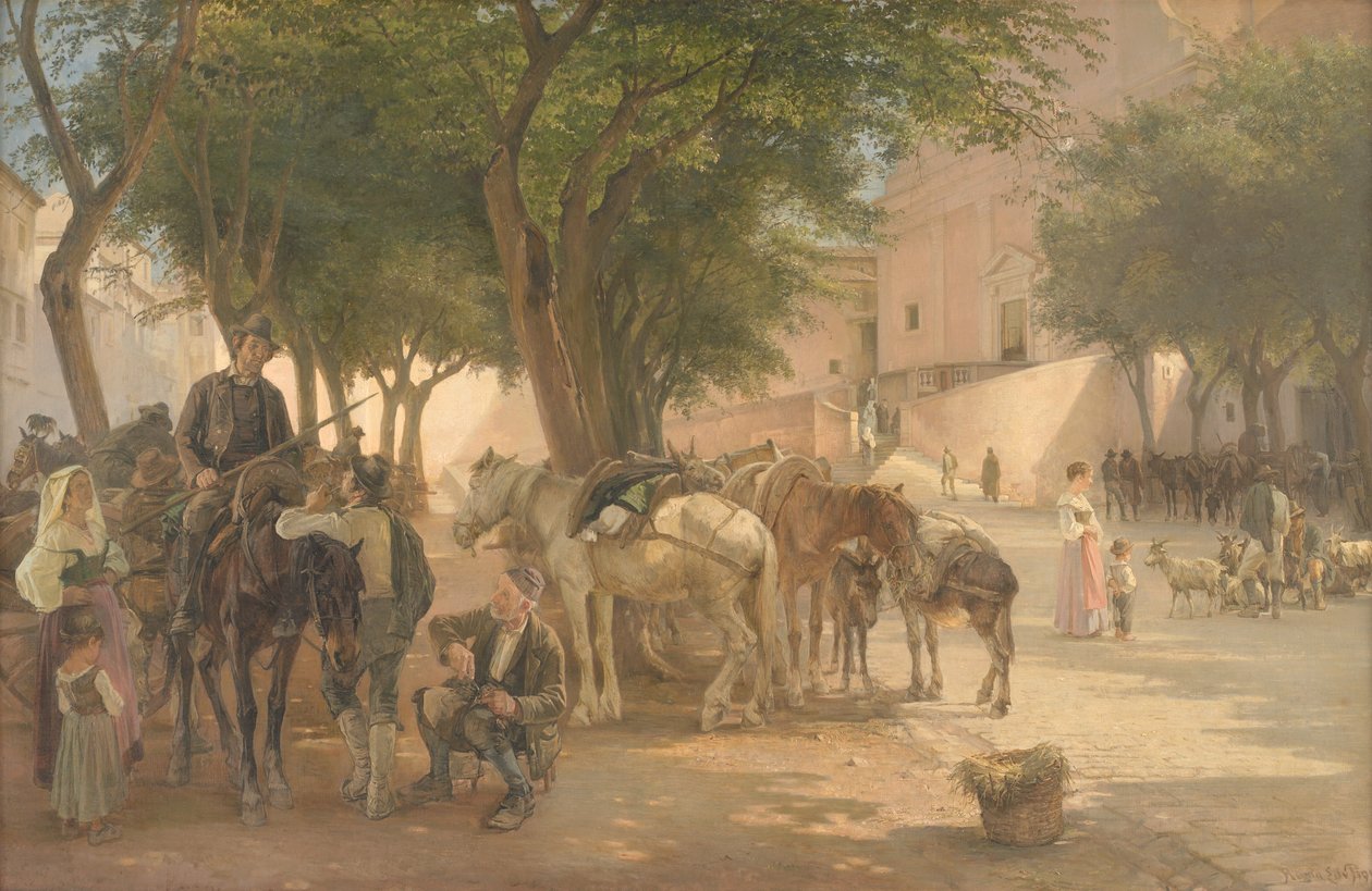 Ved Capuchin-klosteret i Roma av Edvard Petersen