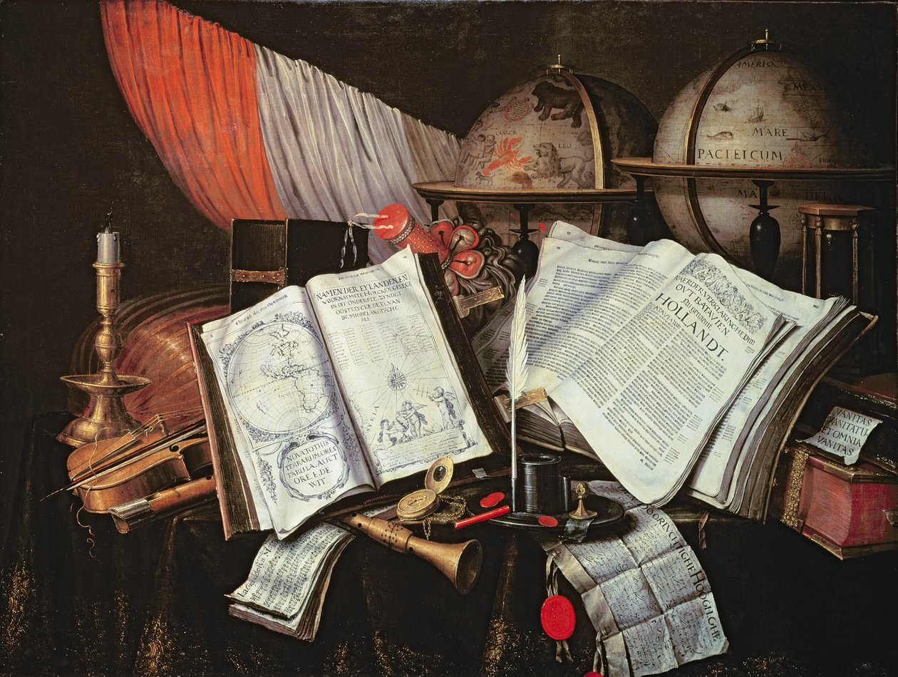 Vanitas (olje) av Edwaert Colyer or Collier