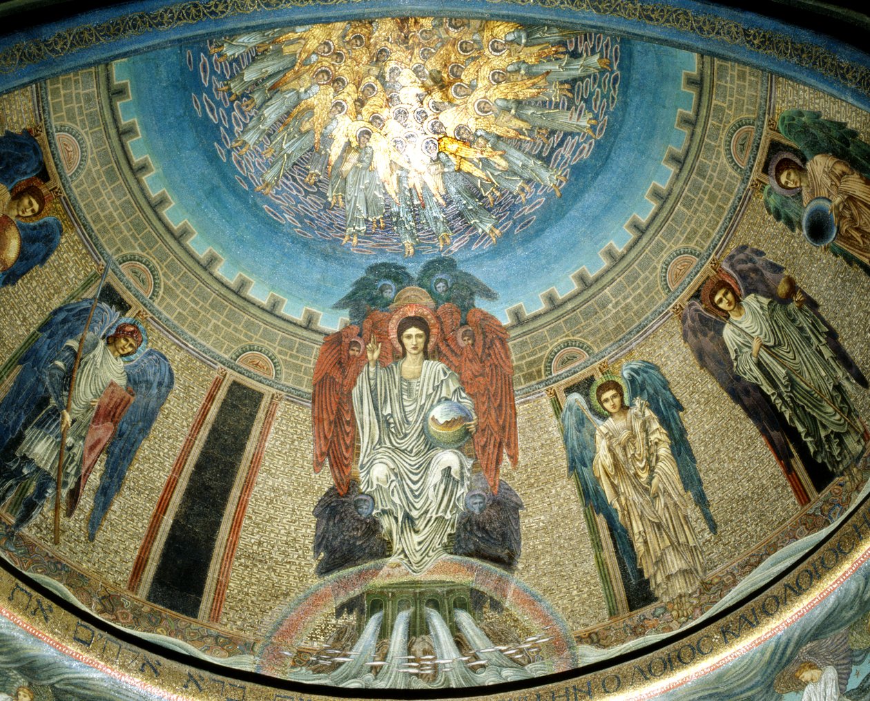 Kristus i herlighet, 1885 (mosaikk) av Edward Burne Jones