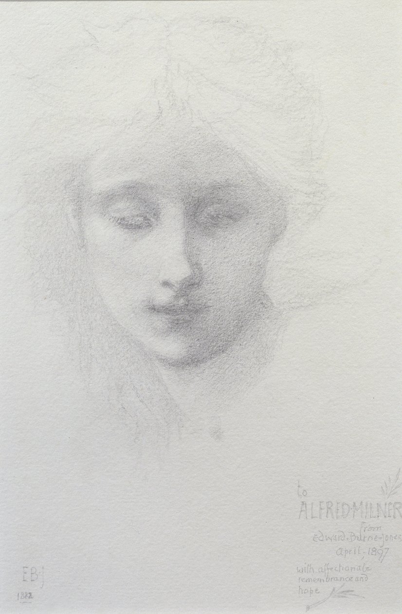 Lady Violet Milner, 1882 av Edward Burne Jones
