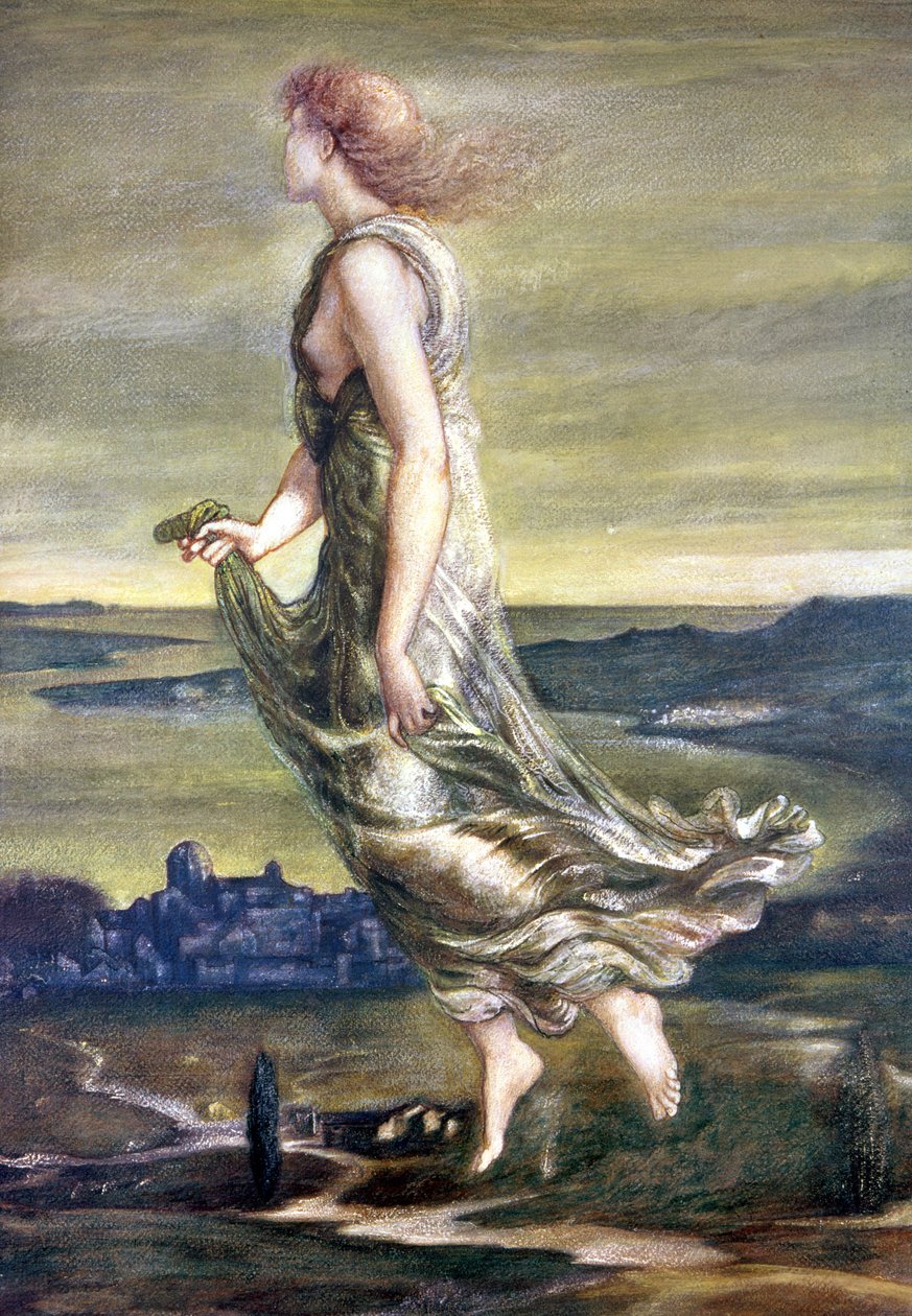 The Evening Star, 1870 (gouache) av Edward Burne Jones