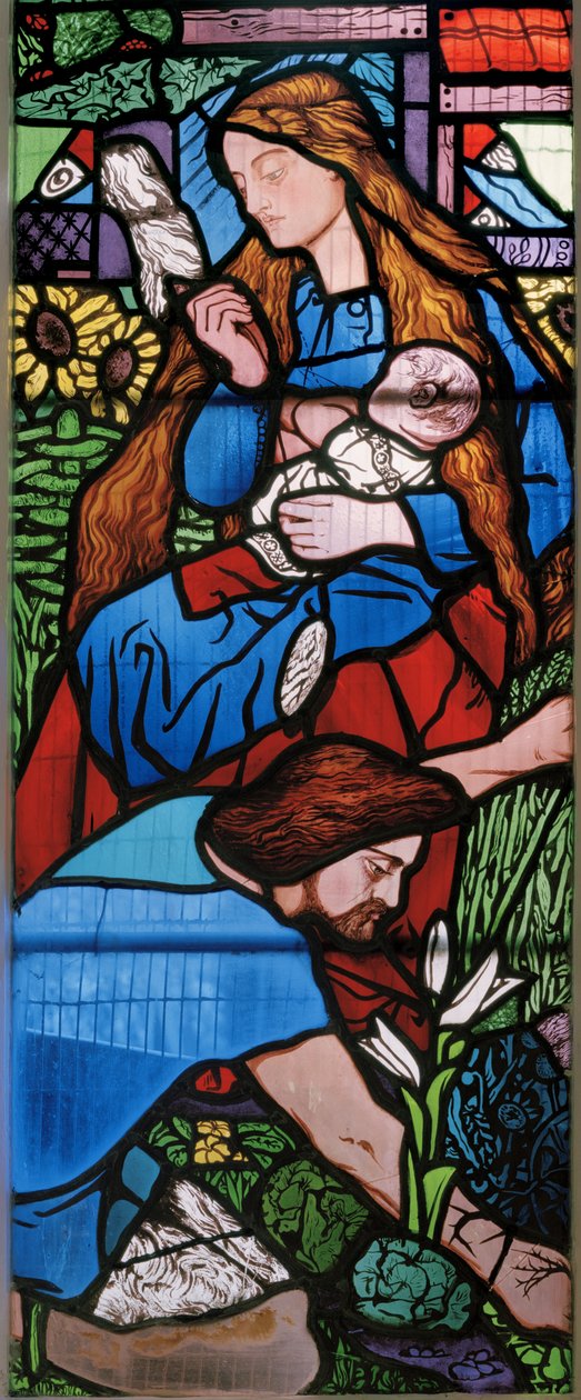 Adam og Eva etter syndefallet, 1857 av Edward Burne Jones