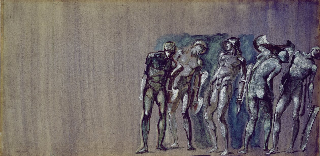 Courtiers Being Turned into Stone, fra 'Perseus'-serien av Edward Burne Jones