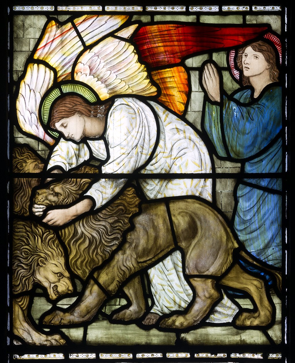 Daniel i løvehulen, 1879 av Edward Burne Jones