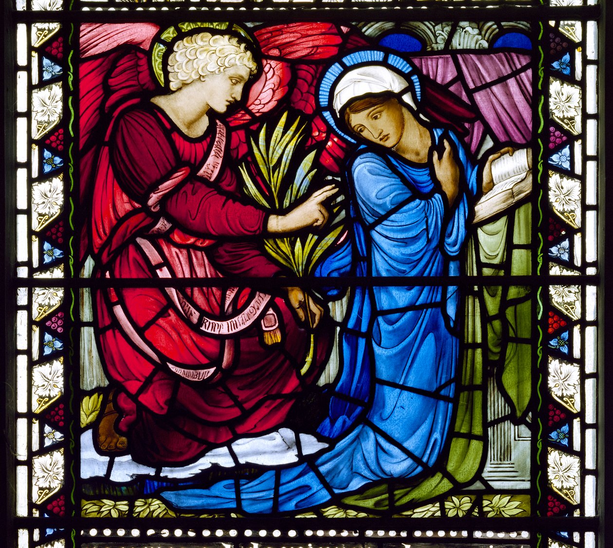 Kirkcaldy Old Kirk, Morris & Co., Edward Burne-Jones, The Annunciation, 1886 av Edward Burne Jones