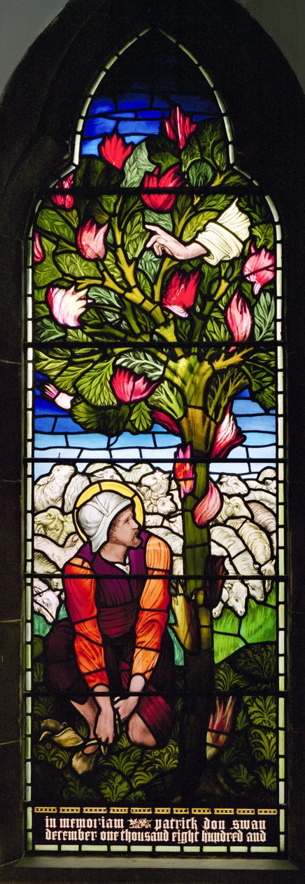 Kirkcaldy, St Brycedale, Morris & Co., Edward Burne-Jones, Moses & The Burning Bush, 1892 av Edward Burne Jones