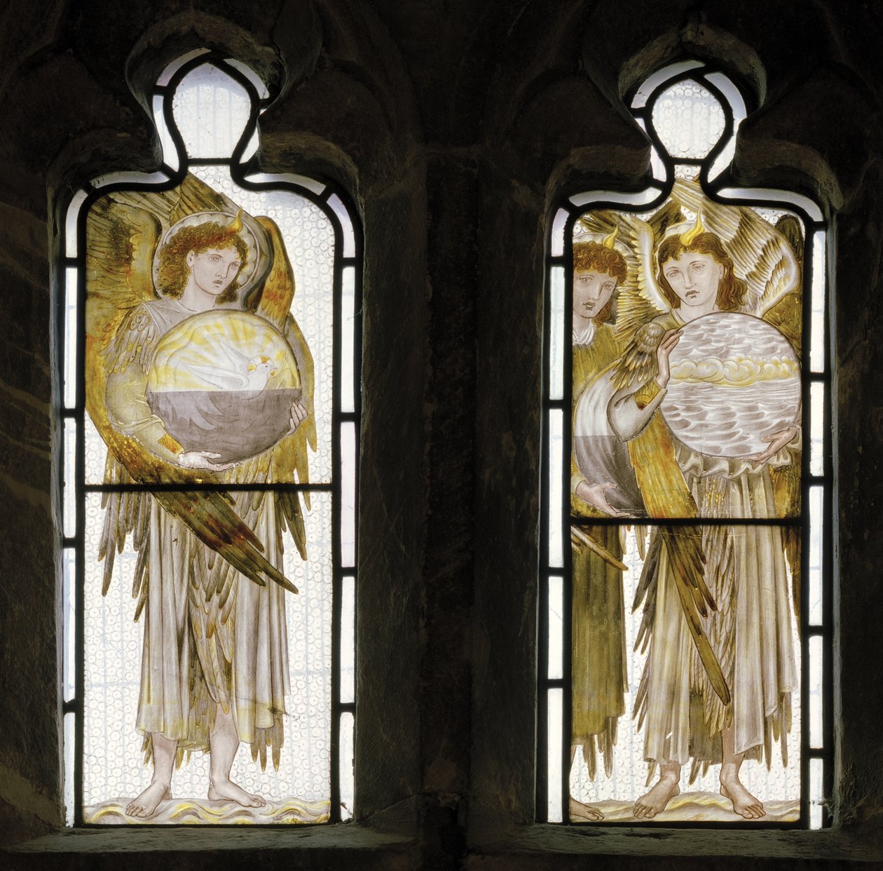 The Days of Creation, detalj, 1870 av Edward Burne Jones