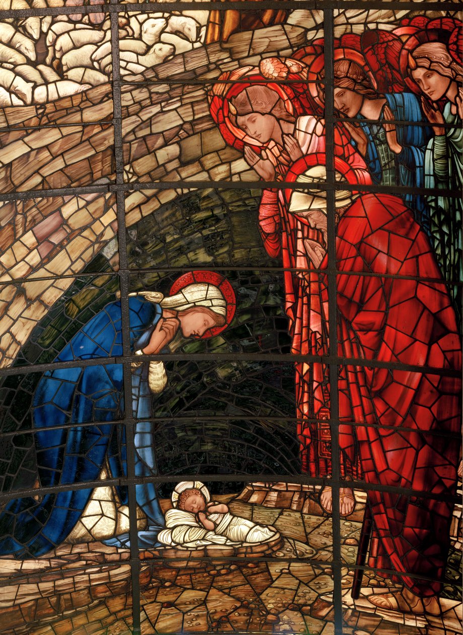 The Nativity Window, detalj, 1888 av Edward Burne Jones