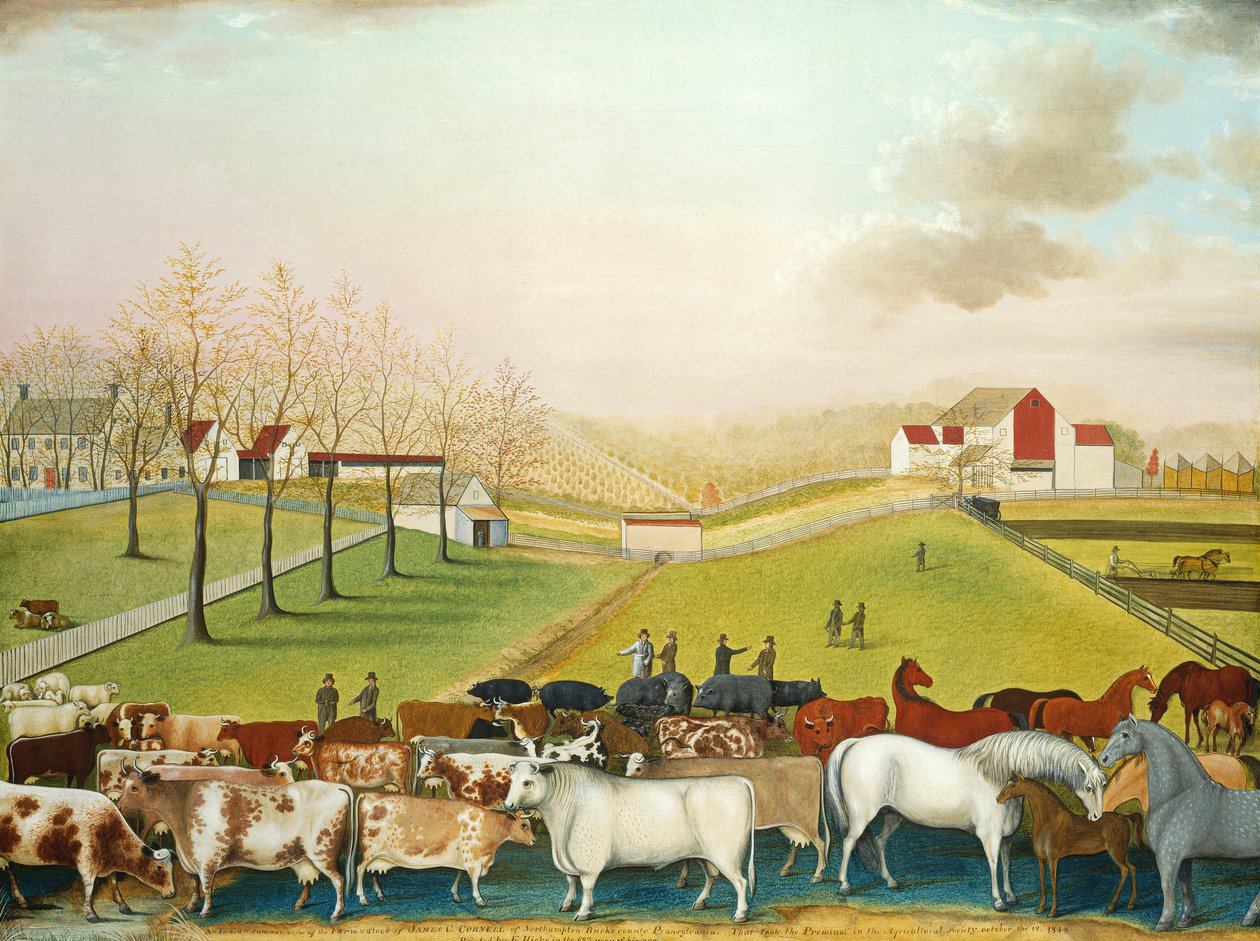 The Cornell Farm av Edward Hicks