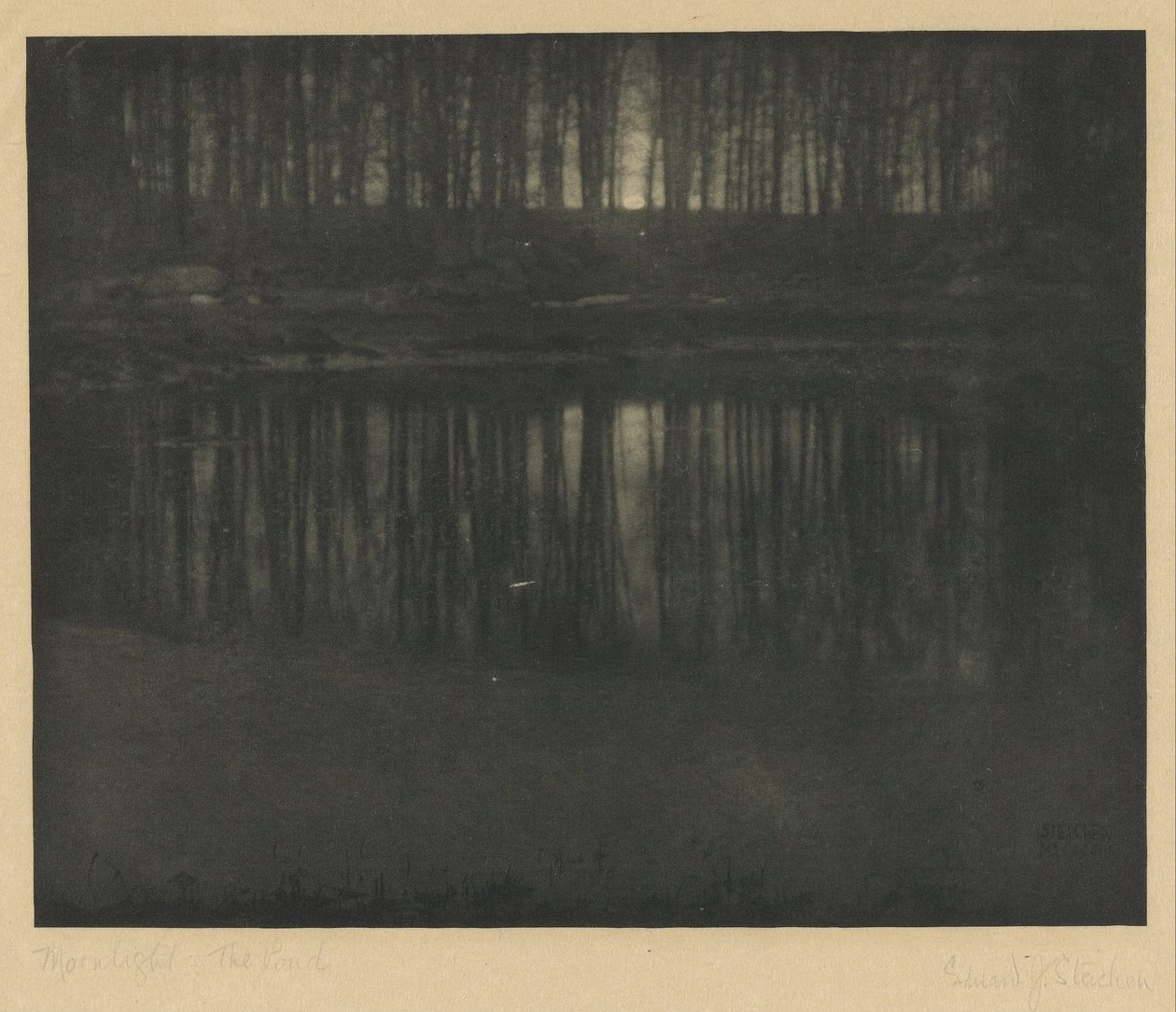 Moonlight- The Pond av Edward Jean Steichen