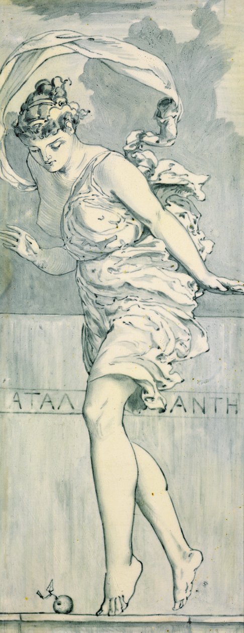 Atalanta, ca. 1866 (keramikk) (par til 368311) av Edward John Poynter