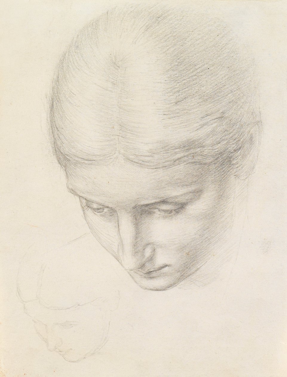 Studie av en kvinne. ca. 1868-71 av Edward John Poynter