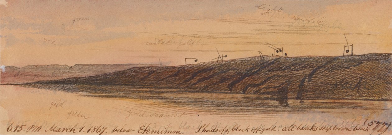 Nedenfor Ekhmim av Edward Lear