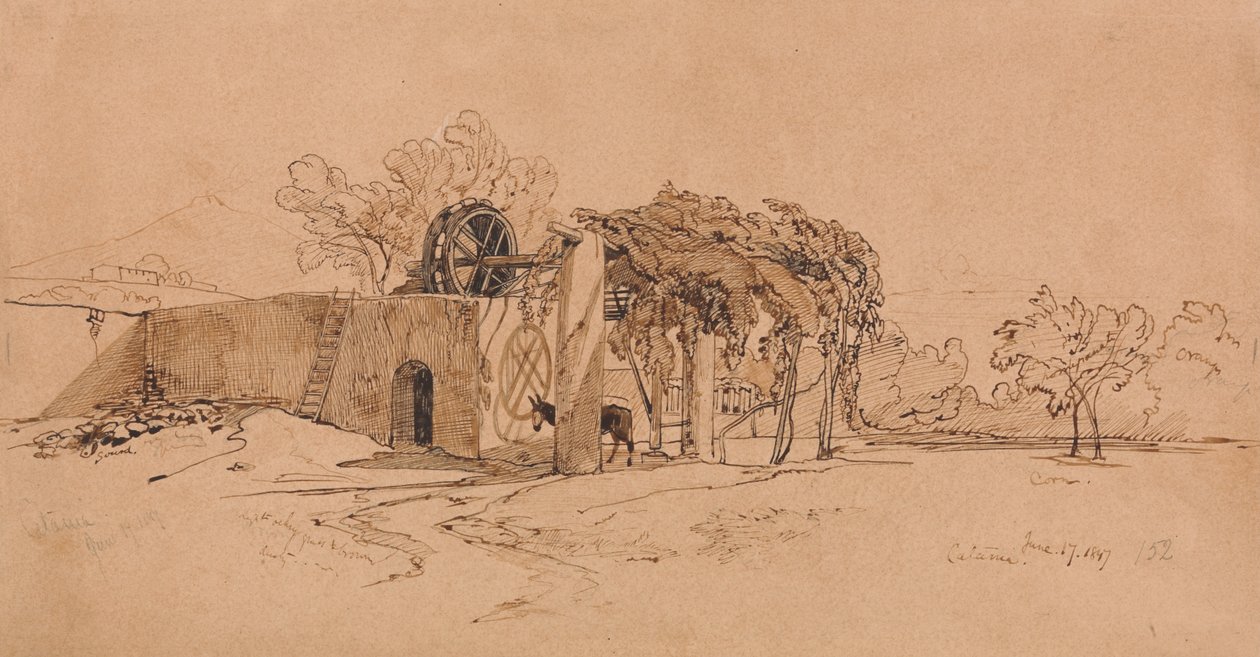 Catania av Edward Lear