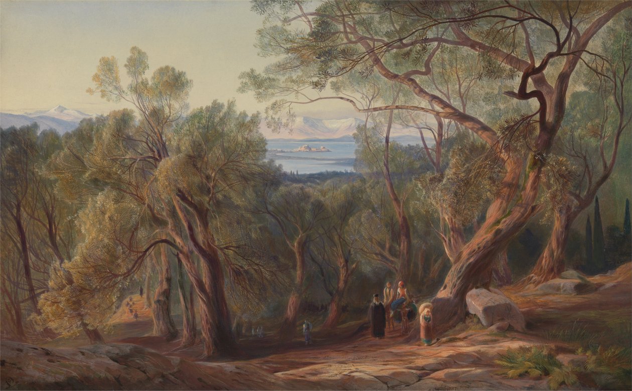 Korfu fra Santa Decca av Edward Lear