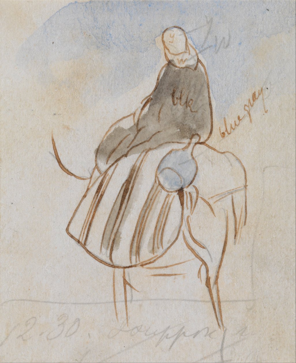 Egyptisk mann på kamel av Edward Lear