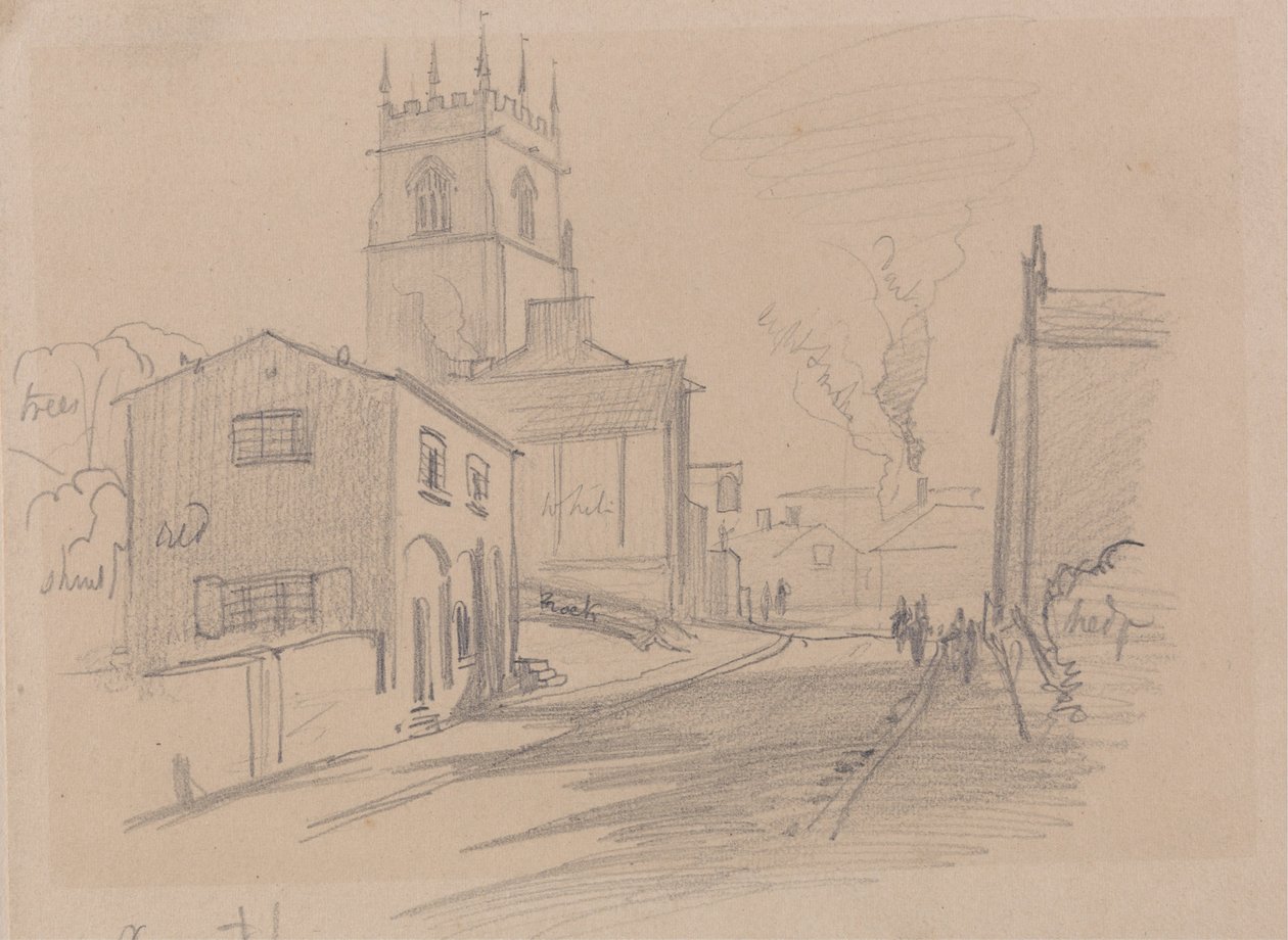 Engelsk landsby av Edward Lear