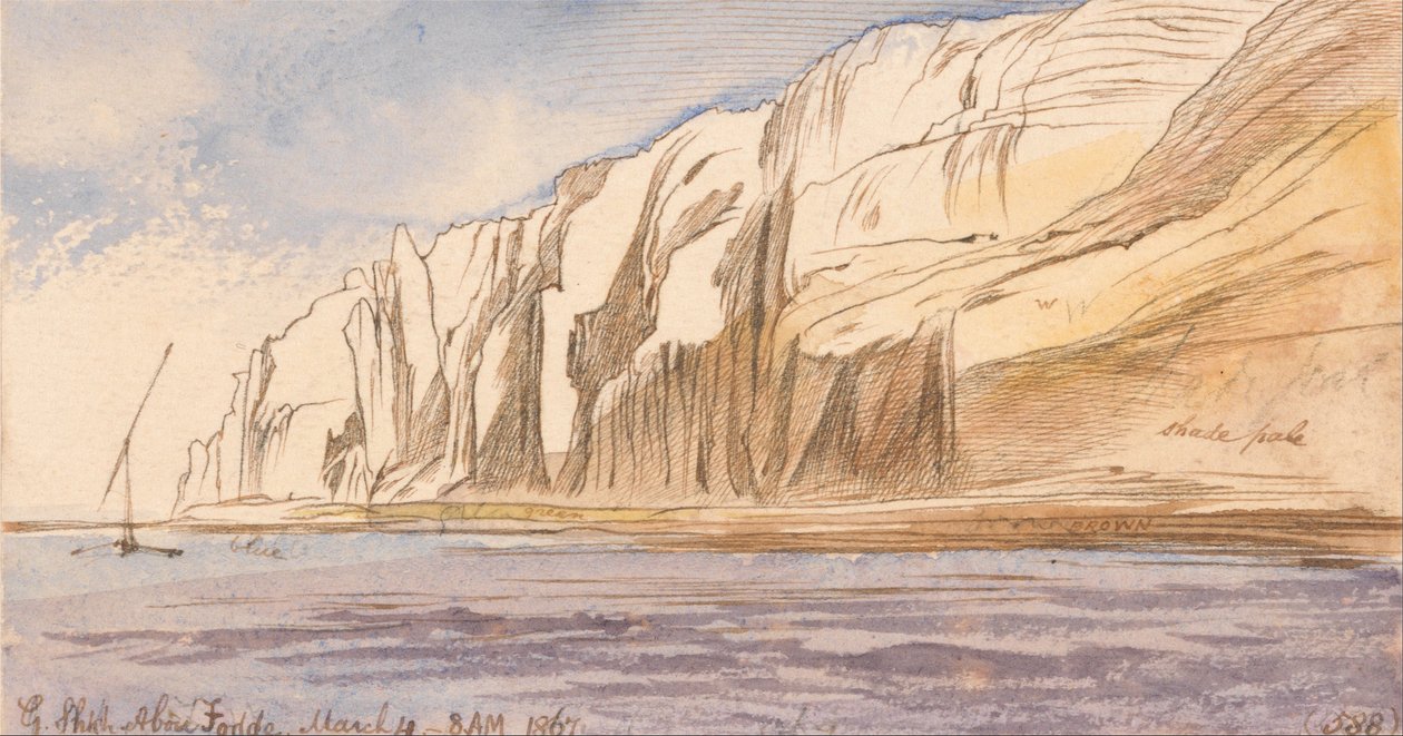 Gebel Sheikh Abu Fodde, 8-00, 4. mars 1867 (588) av Edward Lear