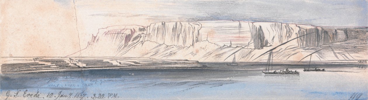 Jebel Sheikh -arvinger av Edward Lear