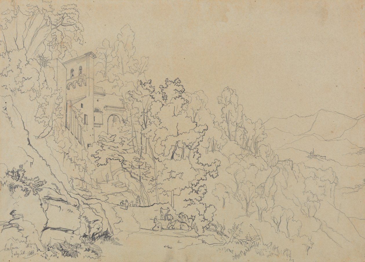 La Cava, 20. juli 1838 av Edward Lear