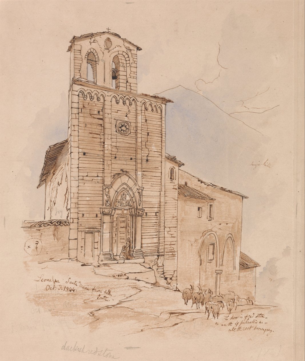 Leonessa, 3. oktober 1844 av Edward Lear