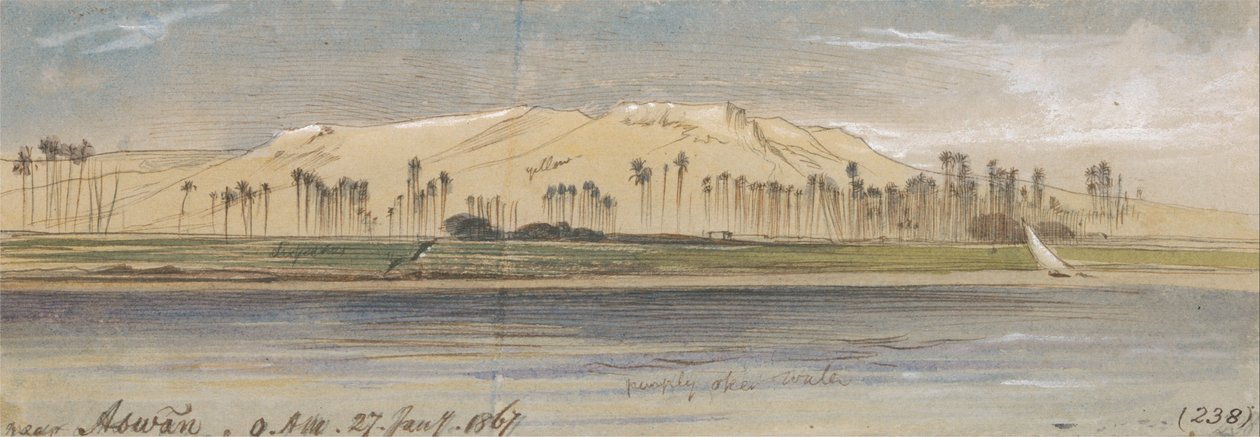 I nærheten av Aswan av Edward Lear
