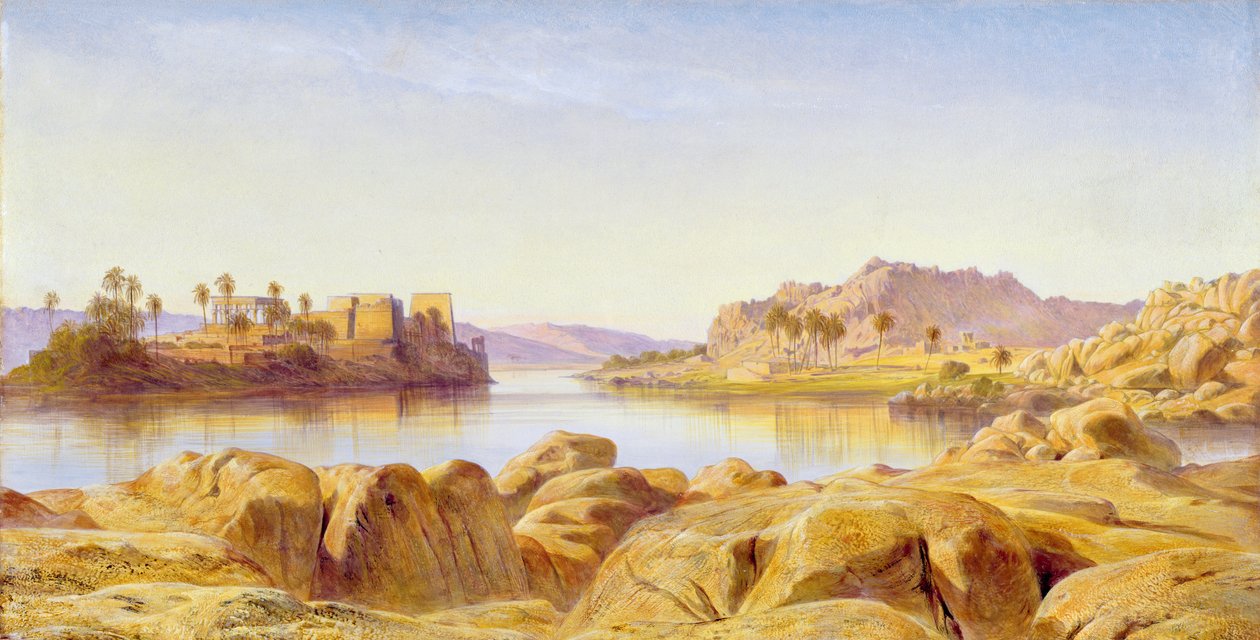 Philae, Egypt, 1863 av Edward Lear