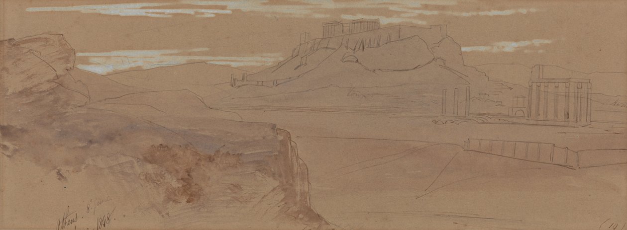 Skisser av Athen av Edward Lear
