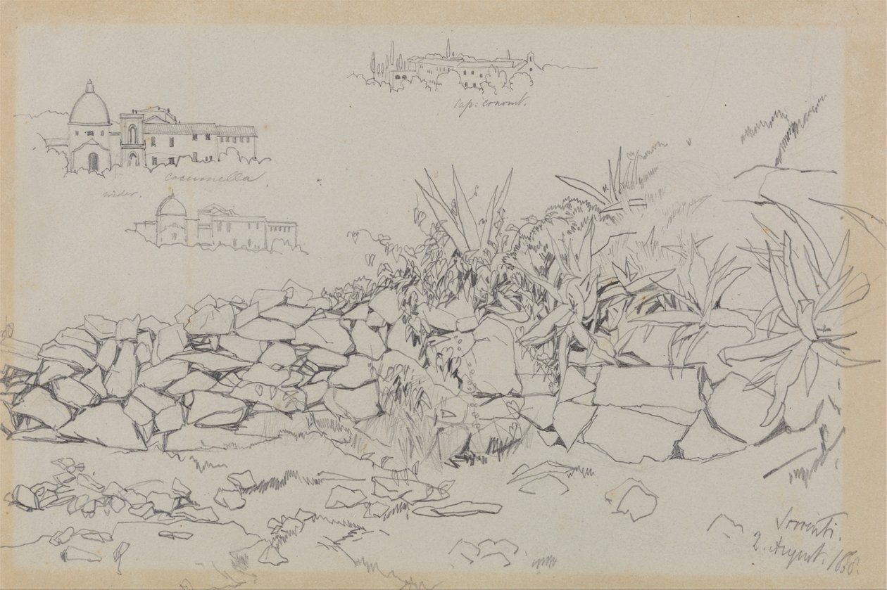 Sorrento, 2. august 1838 av Edward Lear