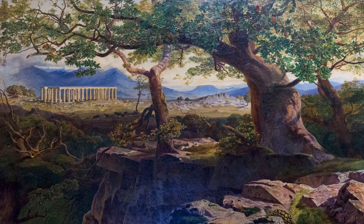 Temple Apollo i Bassae av Edward Lear