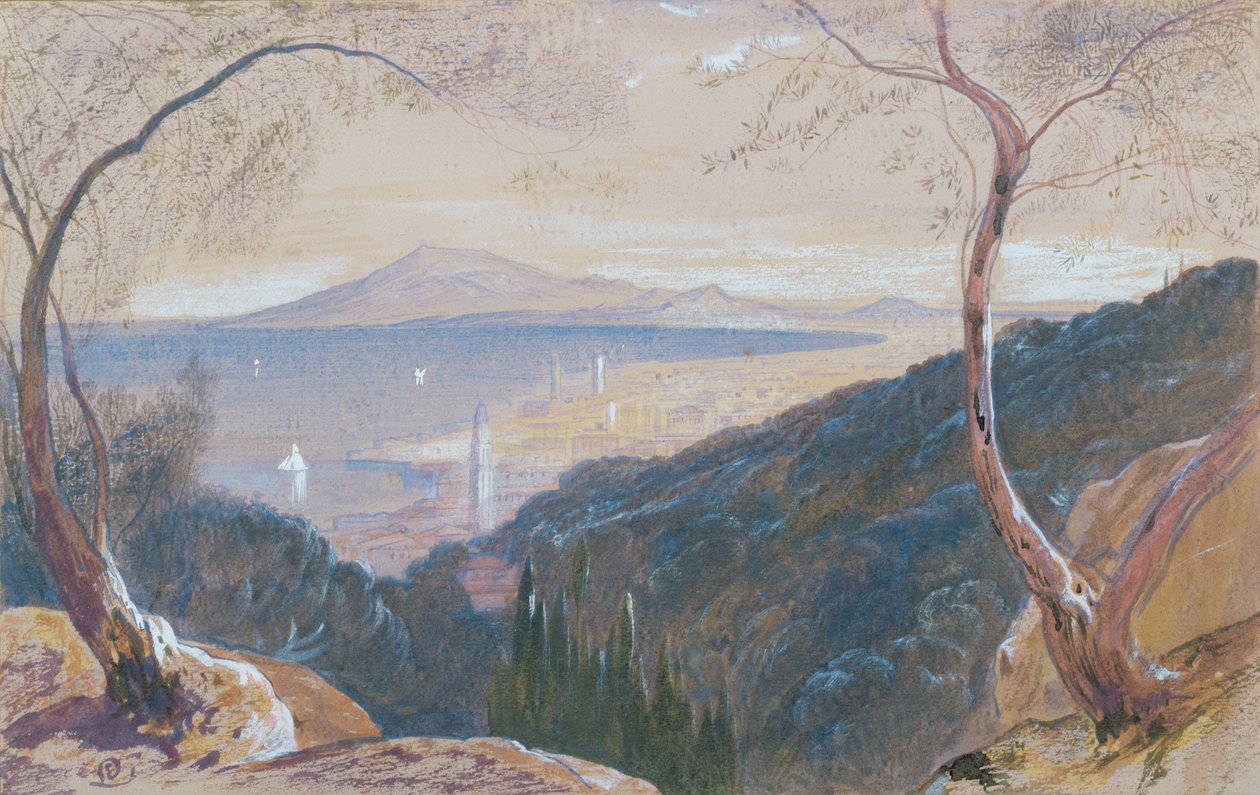 Øya Zante, Hellas (wc og kroppsfarge) av Edward Lear