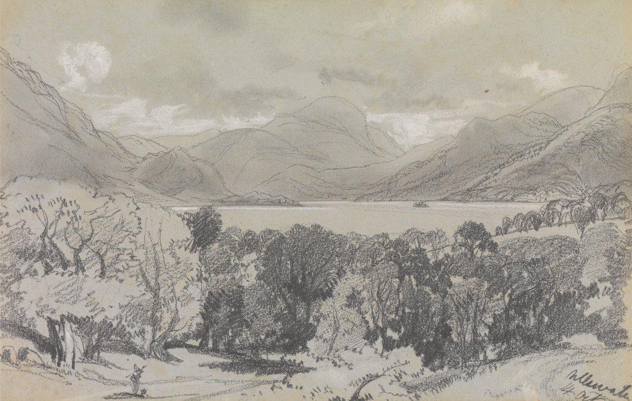 Ullswater, 14. oktober 1836 av Edward Lear