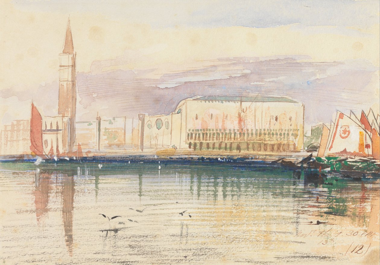 Venezia, Doges -palasset av Edward Lear