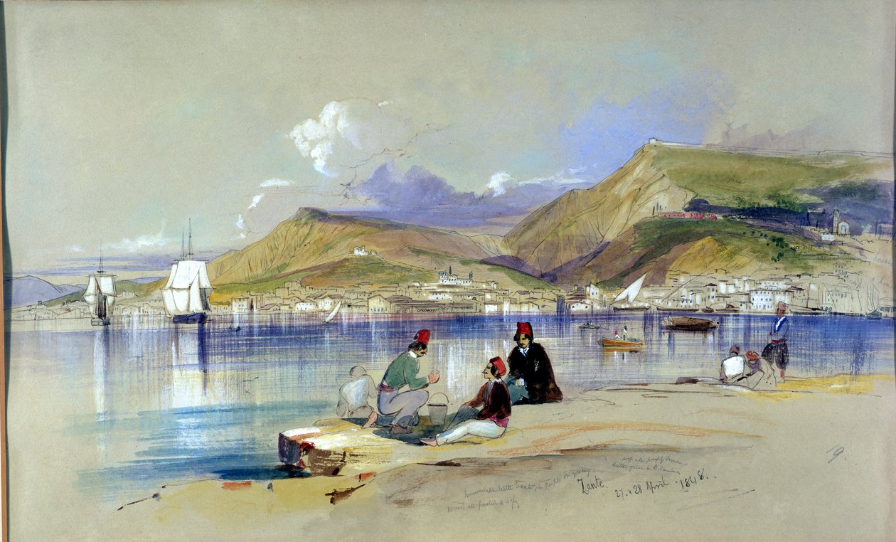 Zante, 1848 av Edward Lear