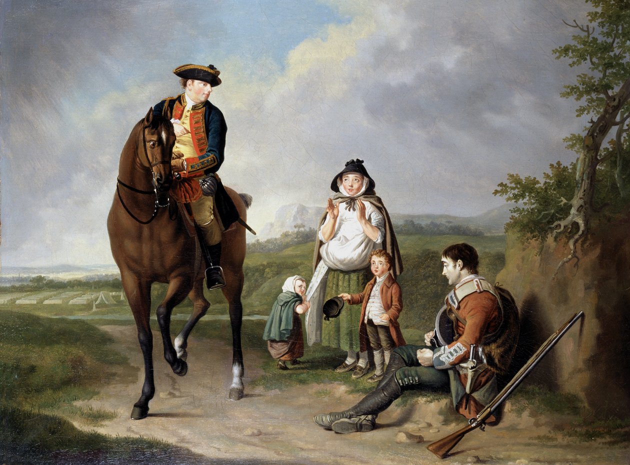 Marquess of Granby (1721–70) avløser en syk soldat, ca. 1765 av Edward Penny