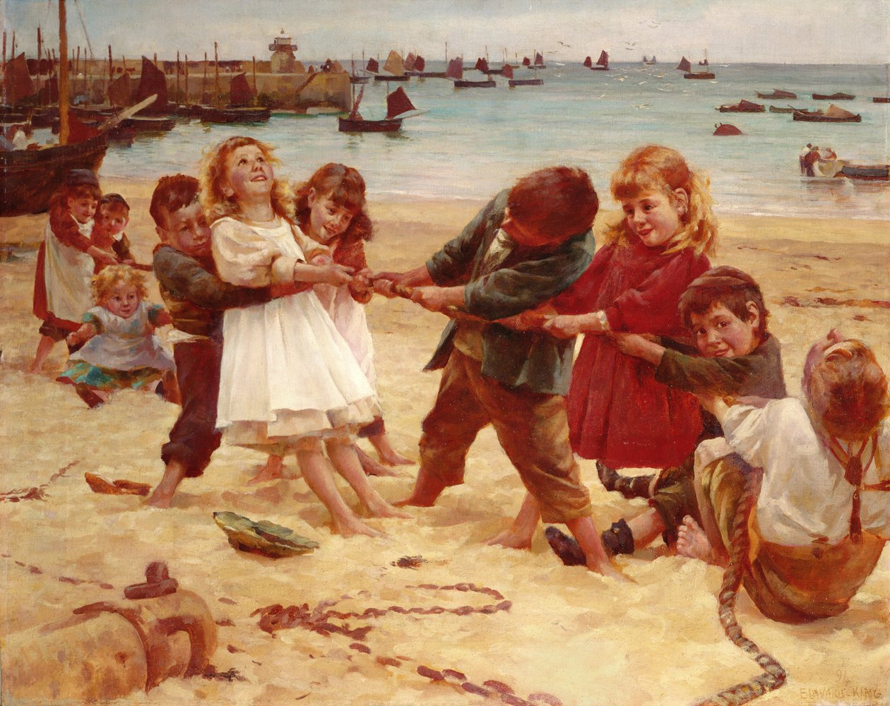 Tautrekking, 1891 av Edward R. King