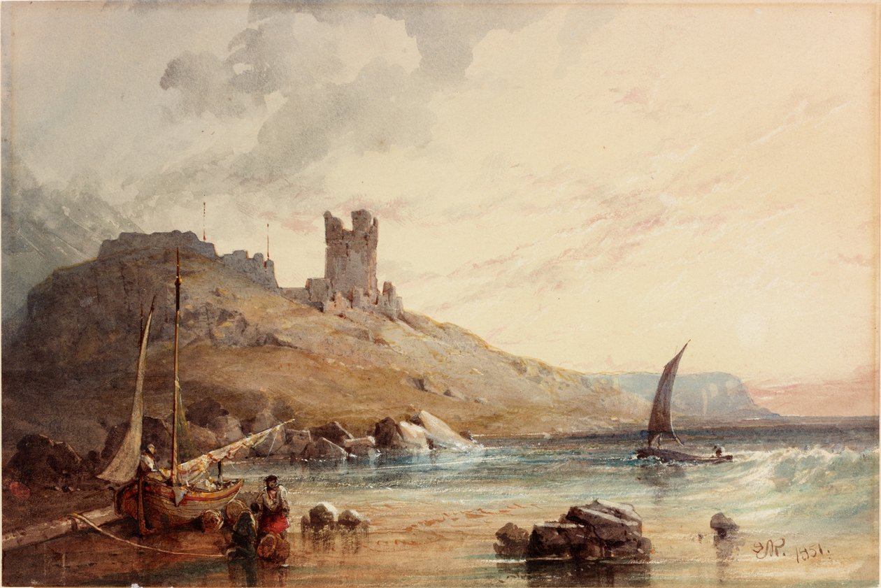 Dunstanburgh Castle (kroppsfarge) av Edward Richardson