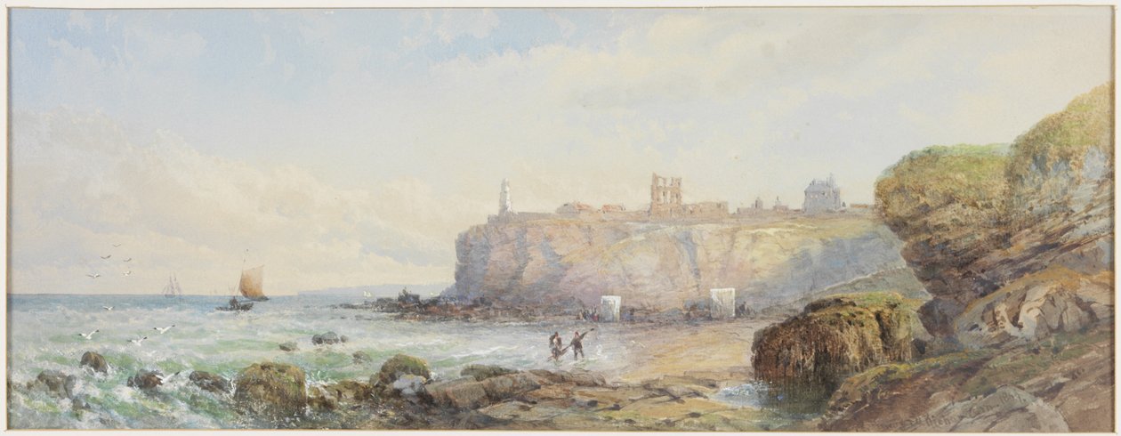 Tynemouth (akvarell og kroppsfarge på papir) av Edward Richardson