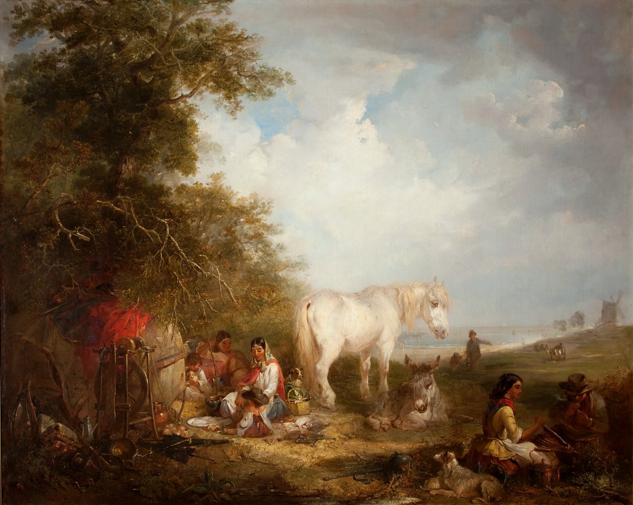 En sigøynerscene av Edward Robert Smythe