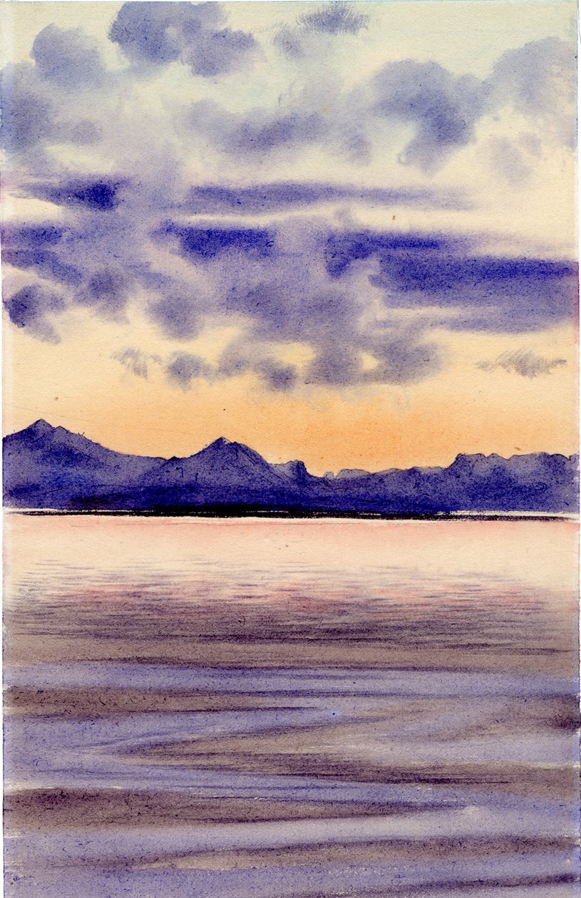 Calm Sea, 1901-04 (wc på papir) av Edward Adrian Wilson
