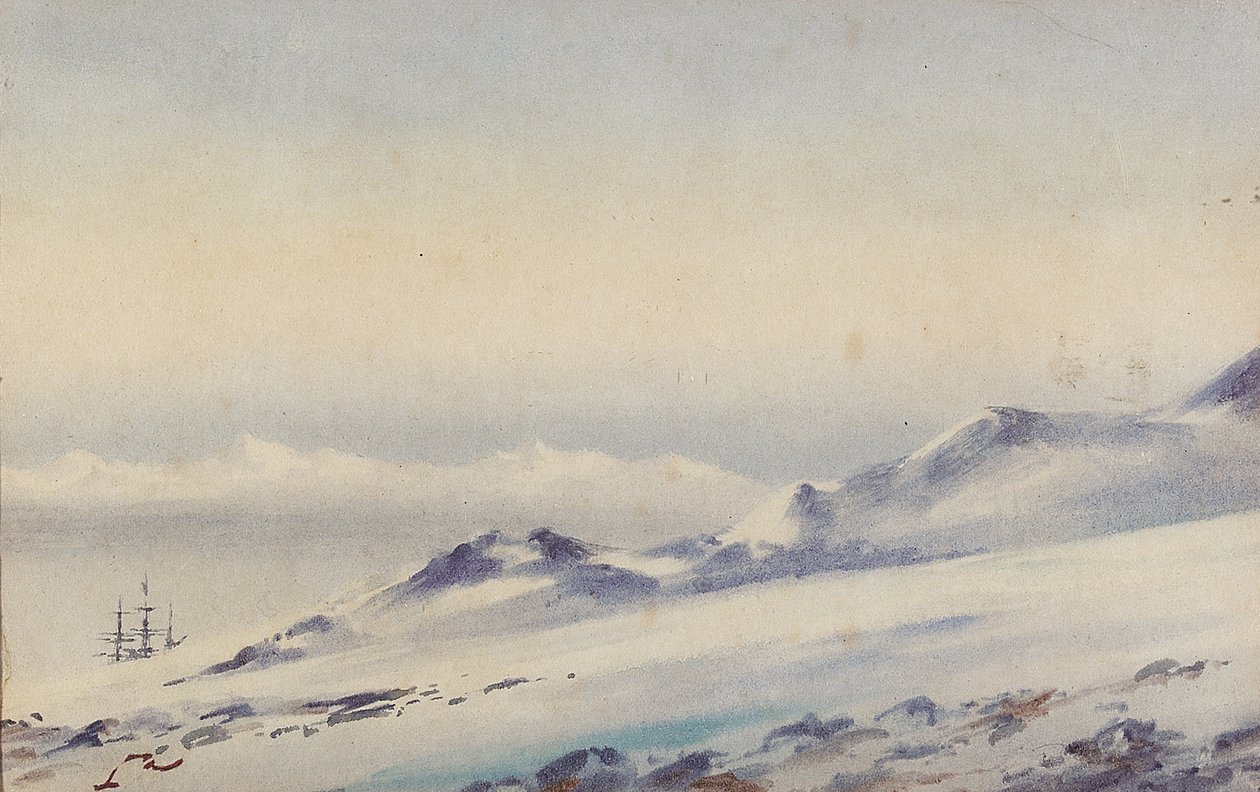 "Discovery" på Hut Point av Edward Adrian Wilson