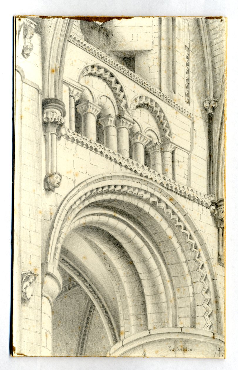 Gloucester katedral, 1900 av Edward Adrian Wilson
