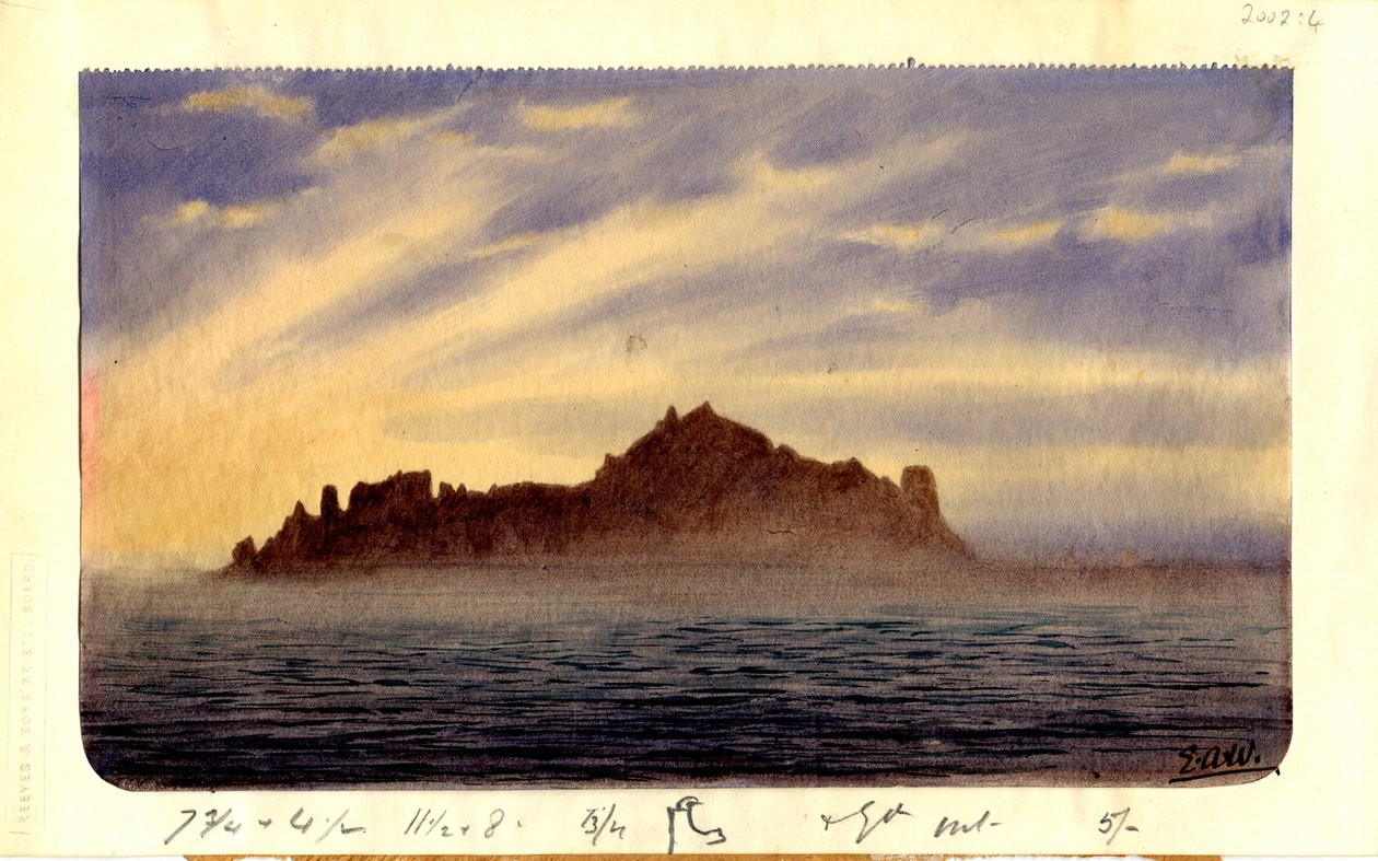 Sør-Trinidad, 1901 (wc på papir) av Edward Adrian Wilson