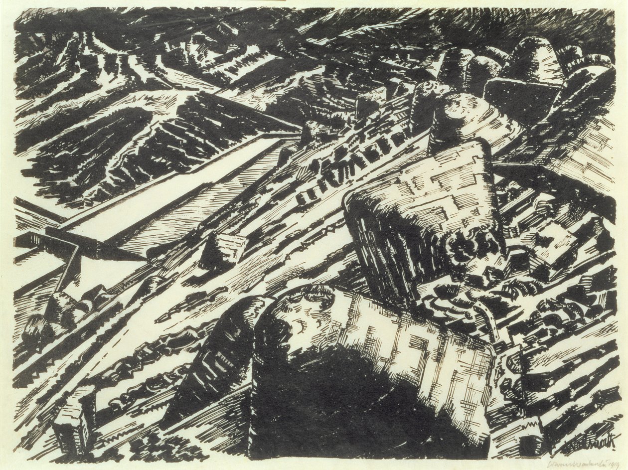 Ladle Slag, Old Hill av Edward Alexander Wadsworth